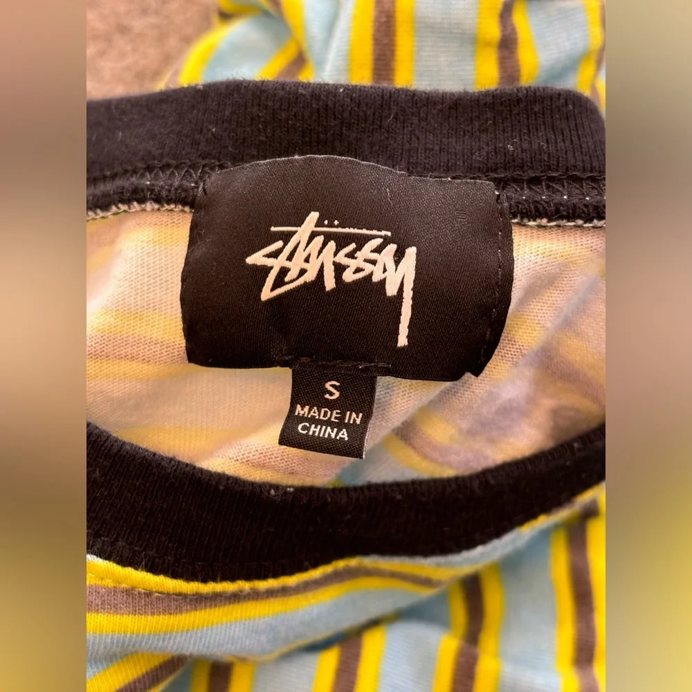 Stussy | Long Sleeve Striped‎ Blue & Green | Women’s Size Small